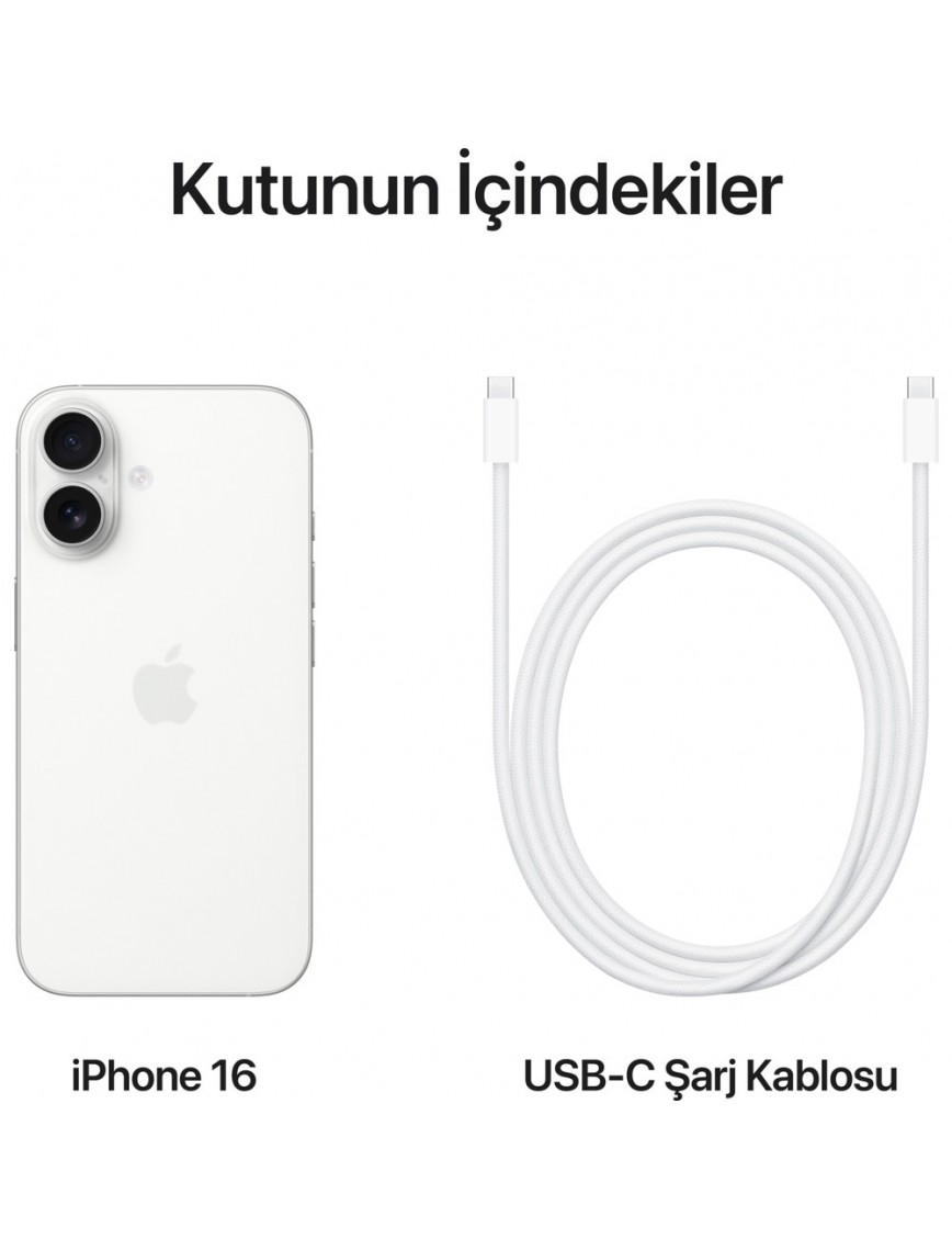 iPhone 16 256GB Beyaz